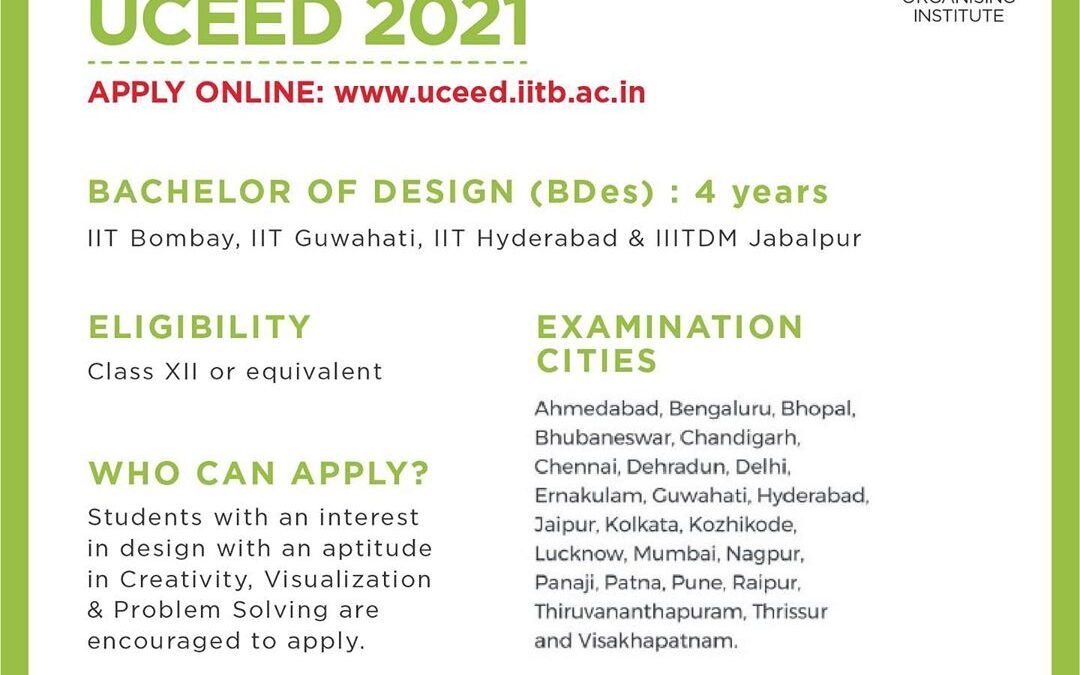 UCEED 2021 – Application, Exam Dates, Eligibility Criteria